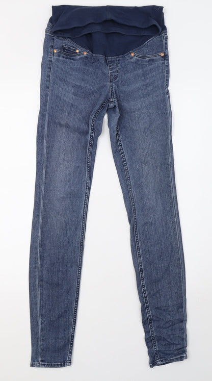 Womens UK Size 8 H&M Regular Fit Skinny Blue Jeans