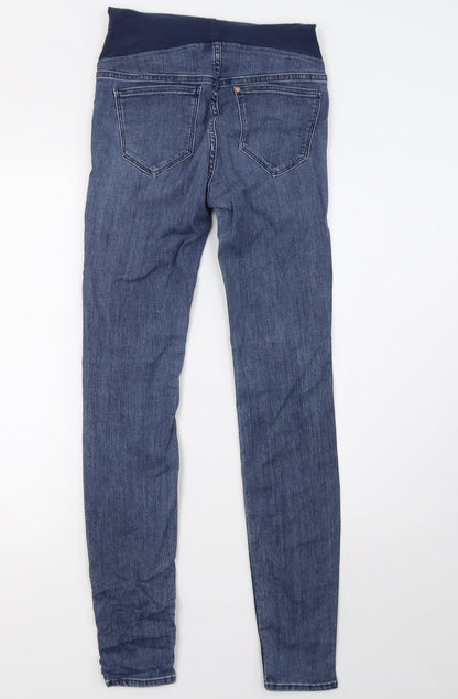 Womens UK Size 8 H&M Regular Fit Skinny Blue Jeans