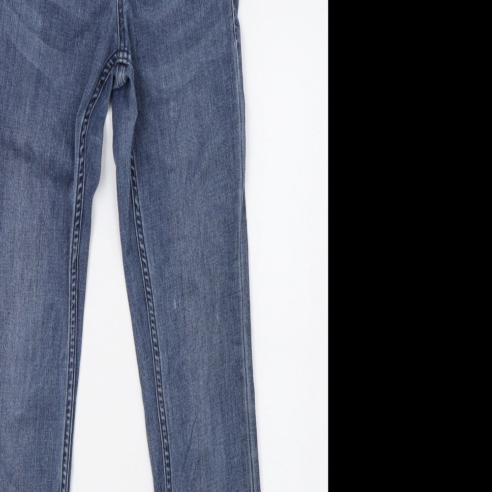 Womens UK Size 8 H&M Regular Fit Skinny Blue Jeans