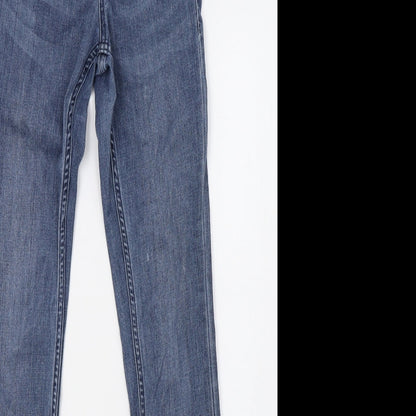Womens UK Size 8 H&M Regular Fit Skinny Blue Jeans