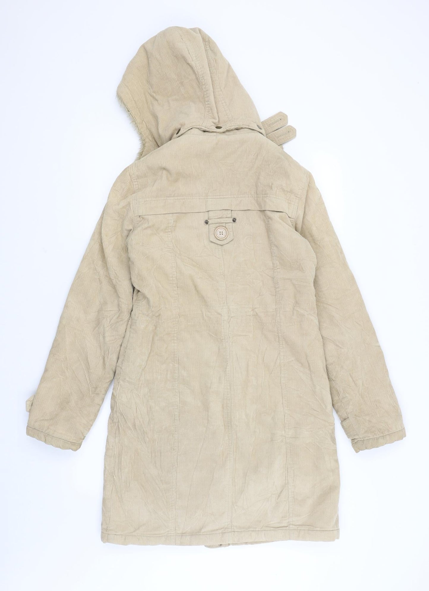 TALLY WEiJL Womens Beige   Overcoat Coat Size 10