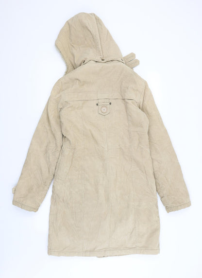 TALLY WEiJL Womens Beige   Overcoat Coat Size 10