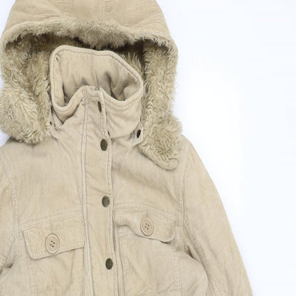 TALLY WEiJL Womens Beige   Overcoat Coat Size 10