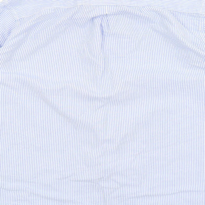 River Island Mens Blue Striped   Button-Up Size L