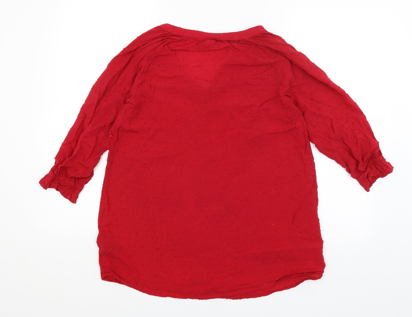 Womens UK Size S H&M Red Basic Blouse