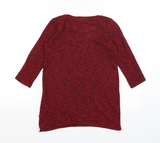 George Womens Red   Basic T-Shirt Size 10