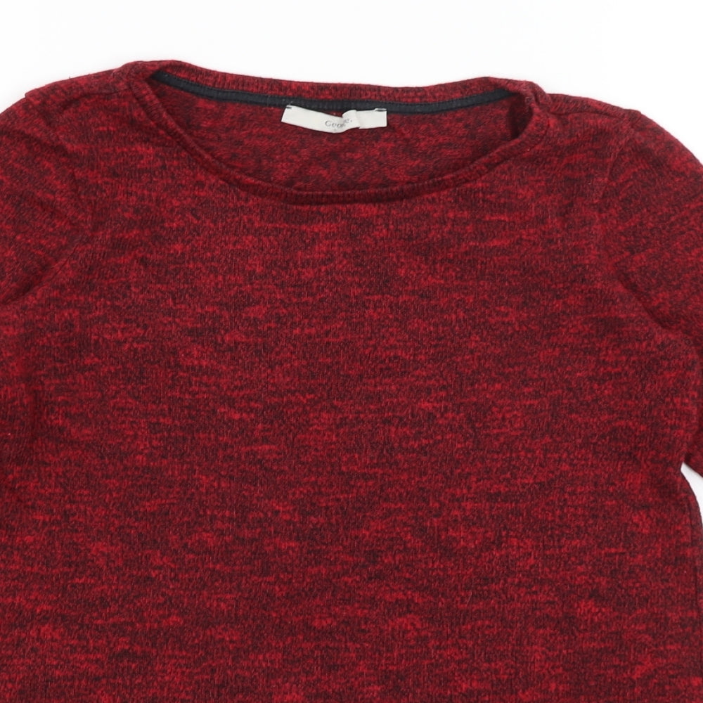 George Womens Red   Basic T-Shirt Size 10