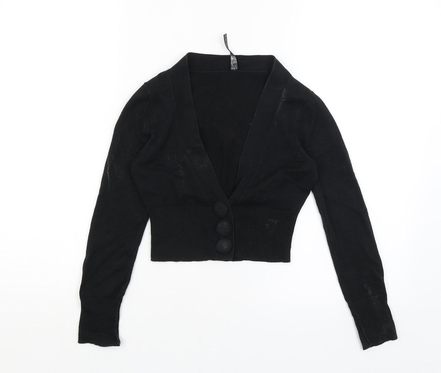 Bay Womens Black   Cardigan Jumper Size 6