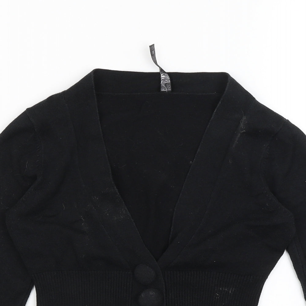 Bay Womens Black   Cardigan Jumper Size 6