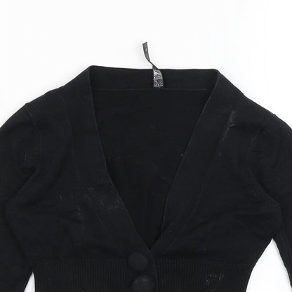 Bay Womens Black   Cardigan Jumper Size 6