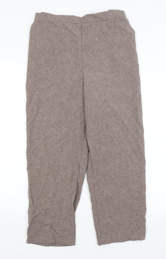 Womens UK Size 16 Emma Collection Regular Fit  Brown Trousers