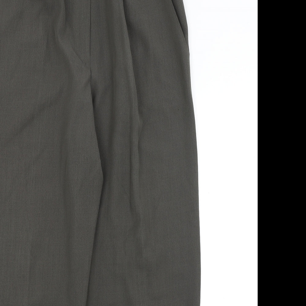 Womens UK Size 16 Preworn Regular Fit  Green Trousers