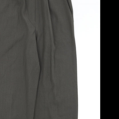 Womens UK Size 16 Preworn Regular Fit  Green Trousers