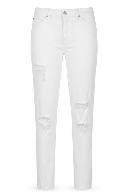 Womens UK Size 28 in Topshop Regular Fit Skinny White Jeans