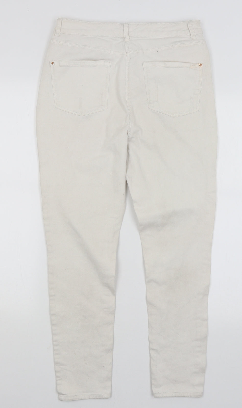 Very Womens White   Skinny Jeans Size 14 L25.5 in