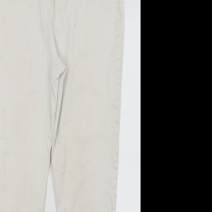 Very Womens White   Skinny Jeans Size 14 L25.5 in