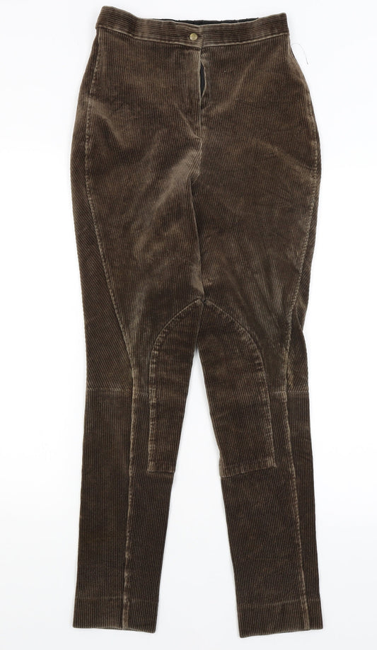 Womens UK Size 30 in Preworn Regular Fit  Brown Trousers