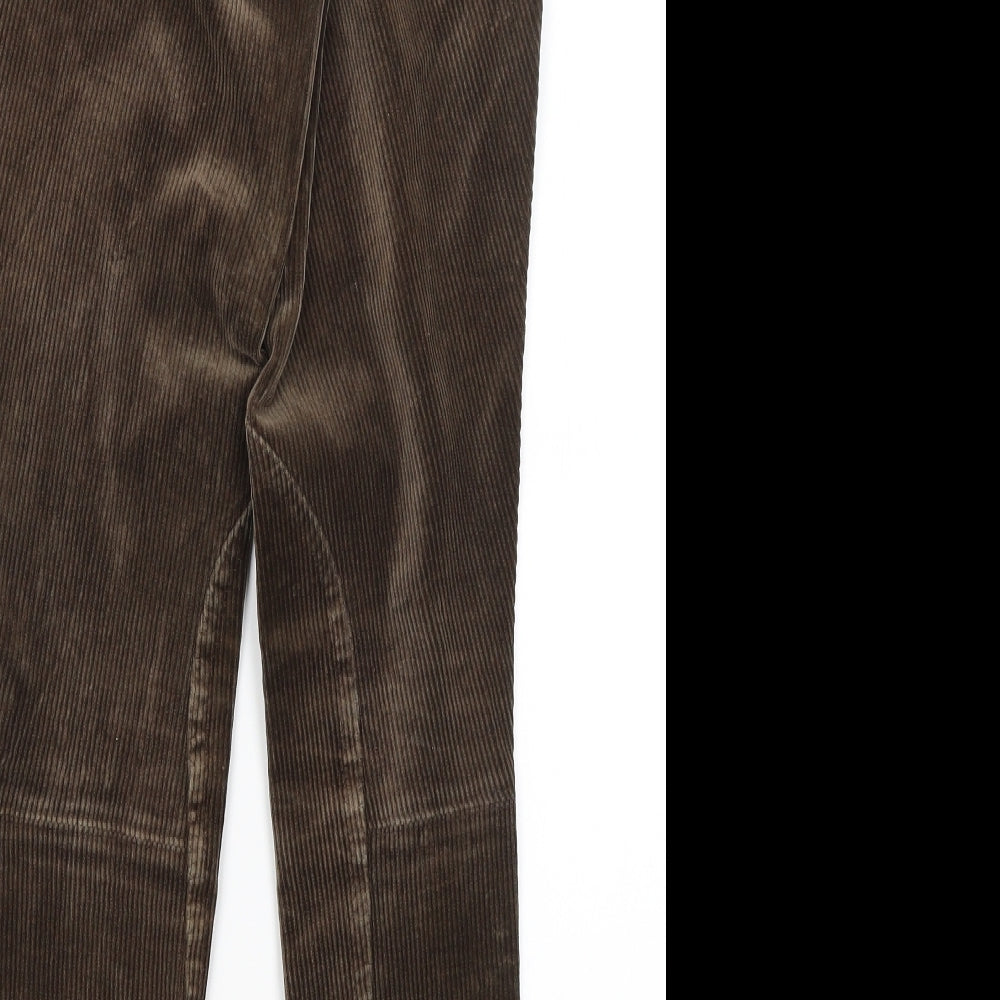 Womens UK Size 30 in Preworn Regular Fit  Brown Trousers