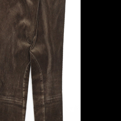 Womens UK Size 30 in Preworn Regular Fit  Brown Trousers