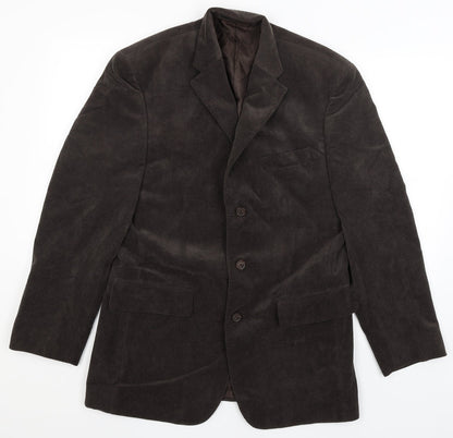 Mens UK Size M Greenwoods Regular Brown Suit Jacket