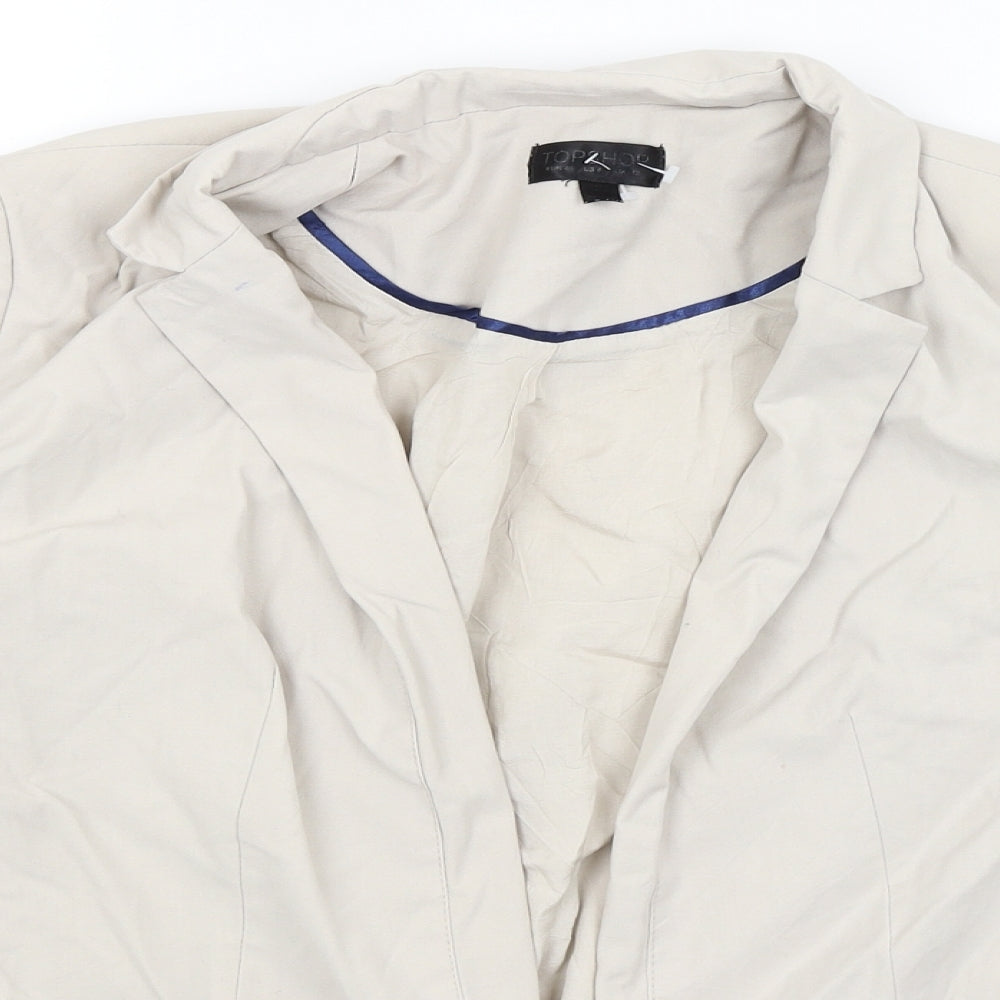 Topshop Womens Ivory   Jacket Blazer Size 12