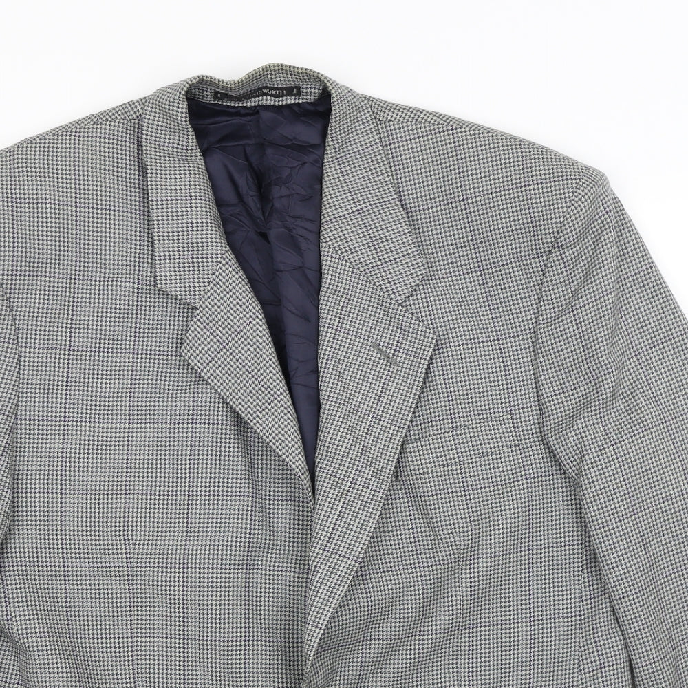 Mens UK Size L Chatsworth Regular Grey Suit Jacket