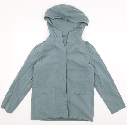 Womens UK Size S Astraka Blue Rain Coat