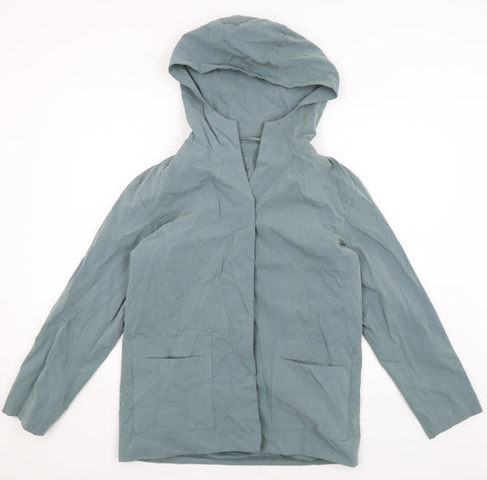 Womens UK Size S Astraka Blue Rain Coat