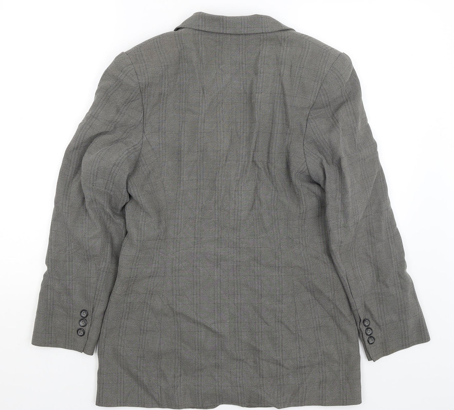 M&S Womens Grey   Jacket Blazer Size 10