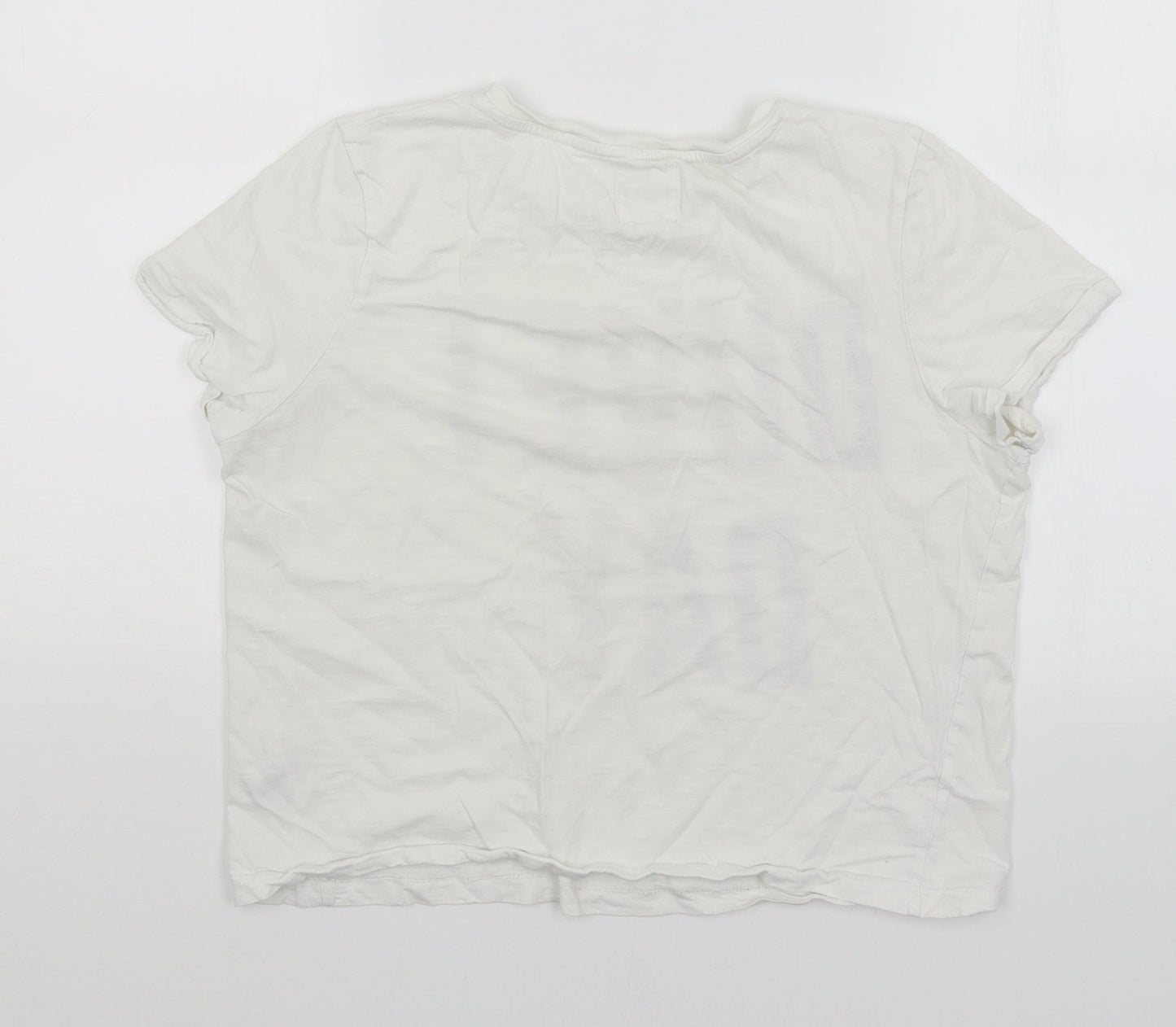 Womens UK Size 12 NEXT White Basic T-Shirt