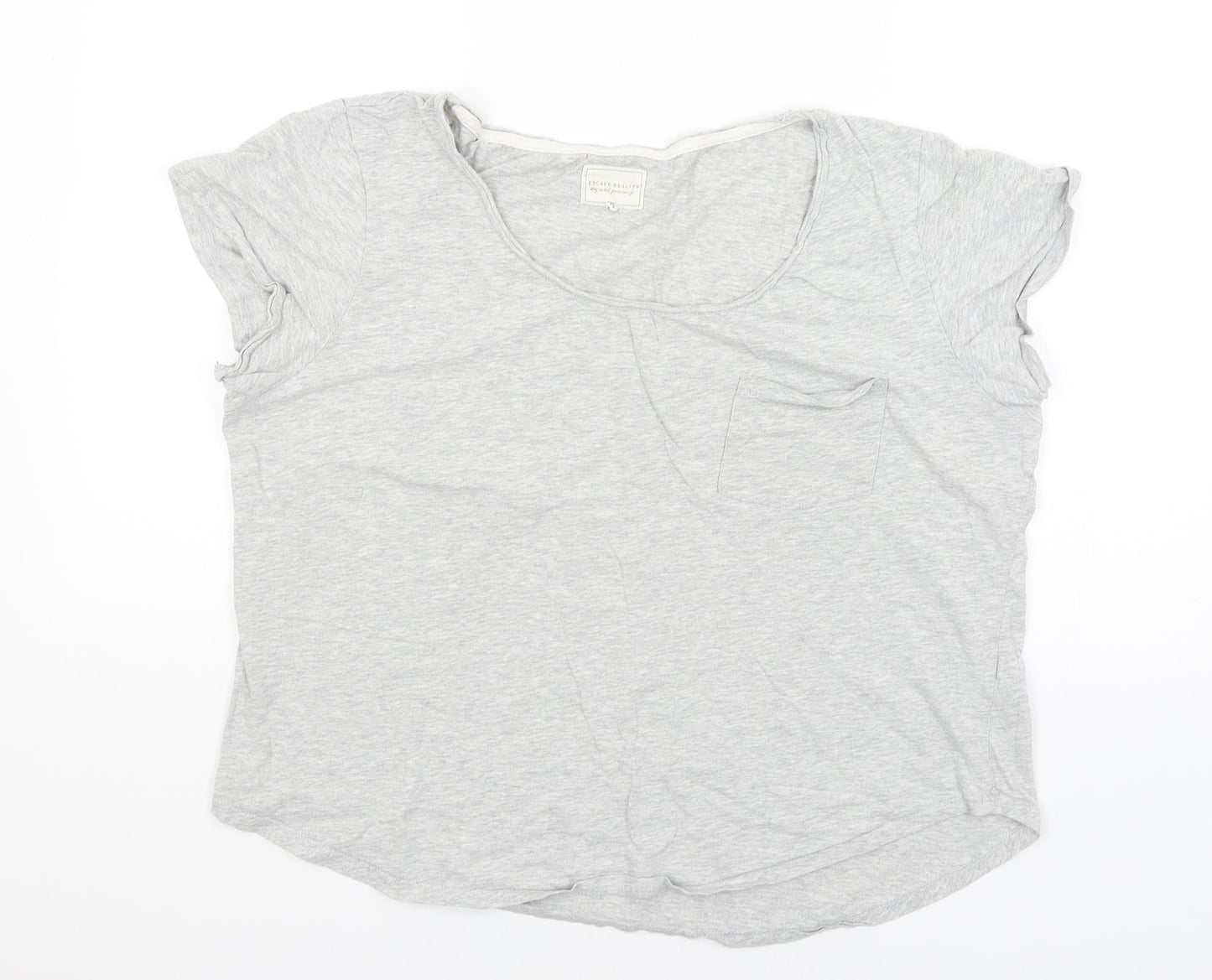 Womens UK Size 14 NEXT Grey Basic T-Shirt