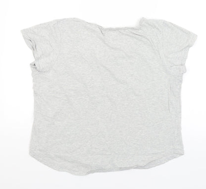 Womens UK Size 14 NEXT Grey Basic T-Shirt