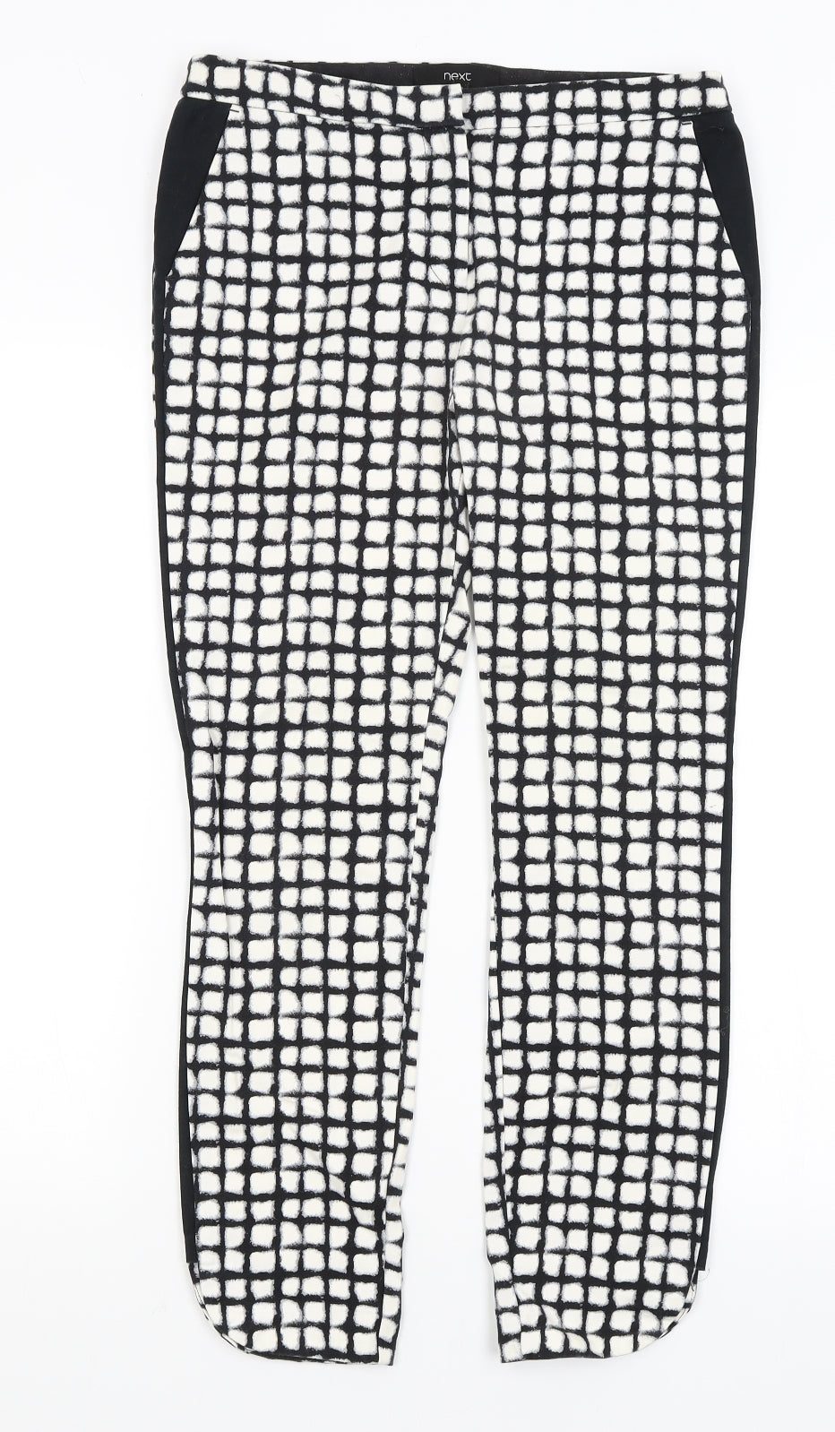 Womens UK Size 8 NEXT Regular Fit  Black Trousers