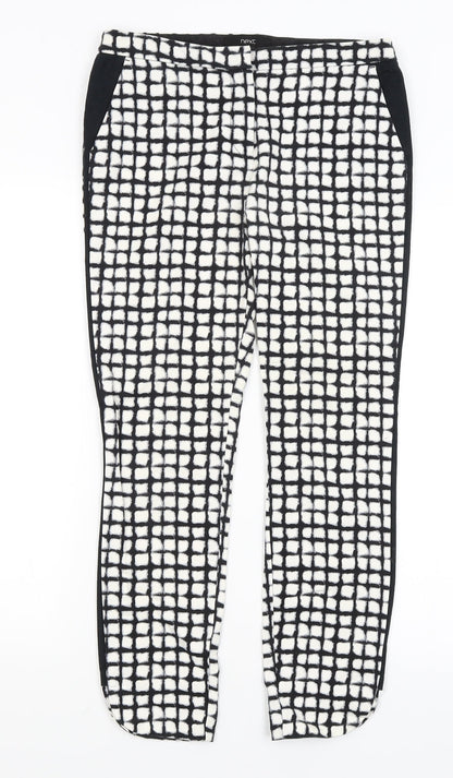 Womens UK Size 8 NEXT Regular Fit  Black Trousers