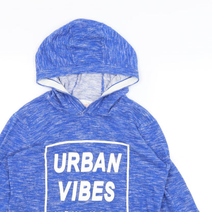 H&M Girls Blue   Pullover Hoodie Size 11-12 Years  - Urban Vibes