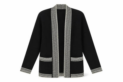 Womens UK Size S Preworn Black Cardigan Jumper