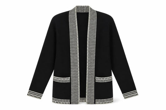 Womens UK Size S Preworn Black Cardigan Jumper