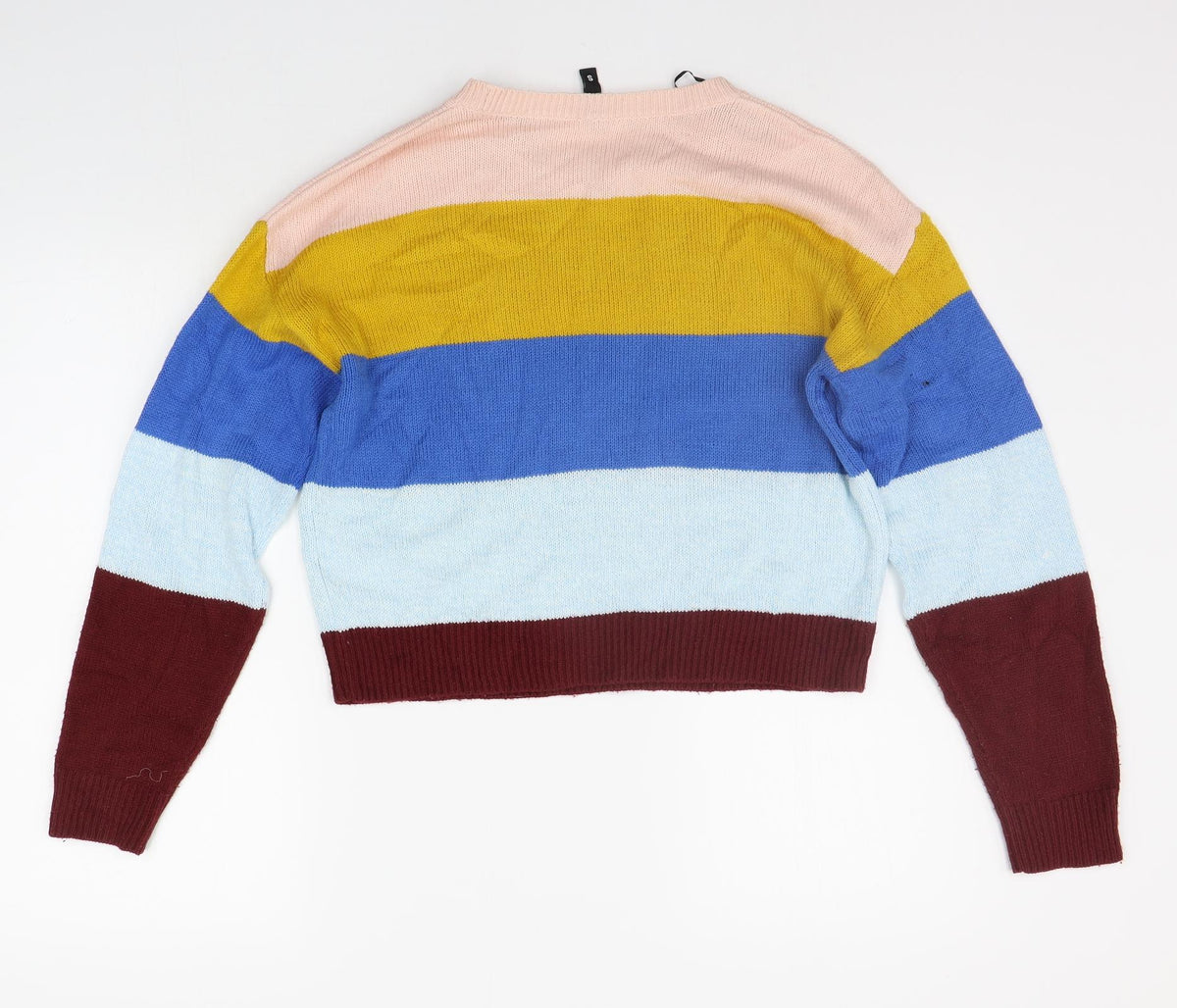 Womens UK Size S Divided Multicoloured Pullover Jumper