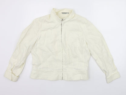 Per Una Womens White   Jacket Coat Size 14