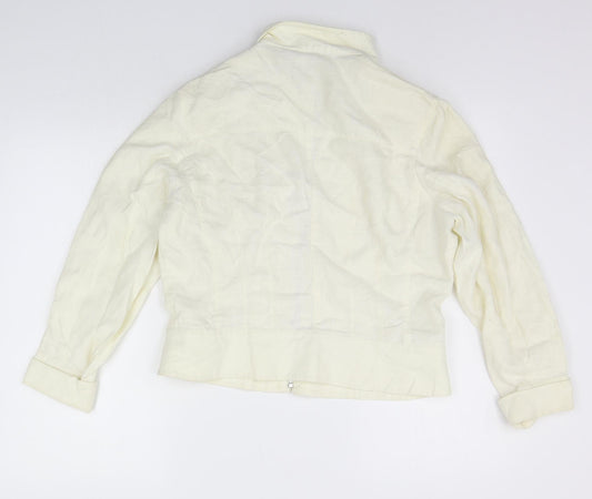 Per Una Womens White   Jacket Coat Size 14