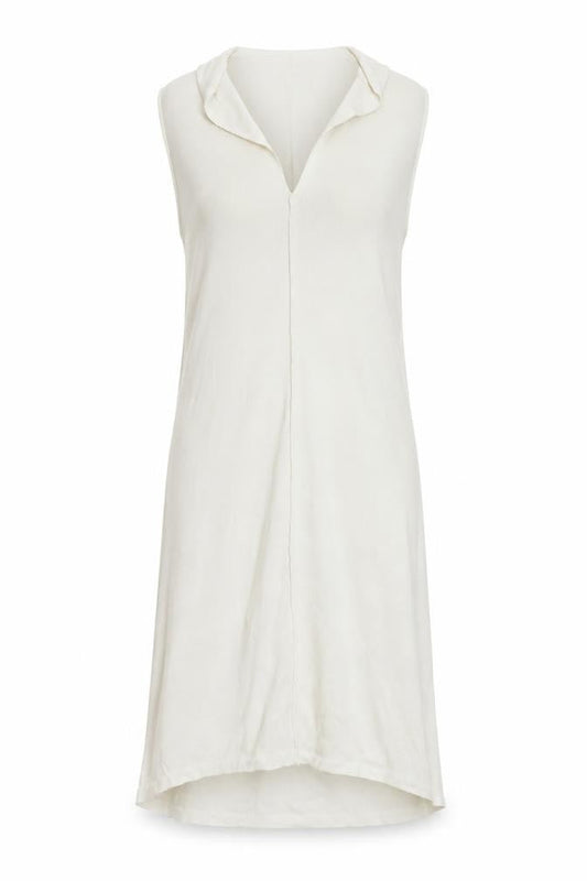 Front view of ASOS women’s white jumper dress, size UK 8