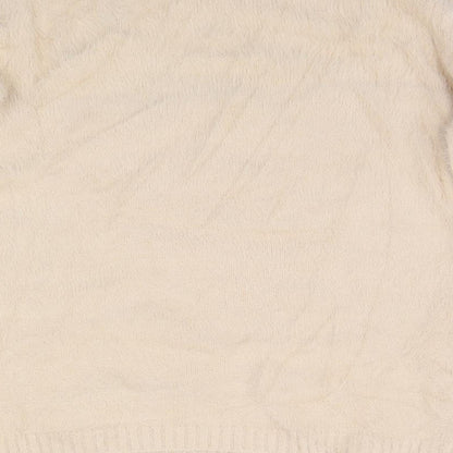 Womens UK Size 10 Preworn Beige Pullover Jumper
