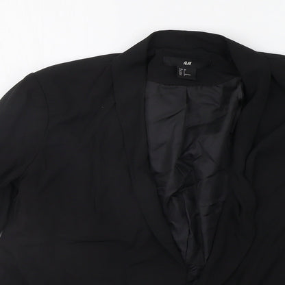 Womens UK Size 4 H&M Black Jacket