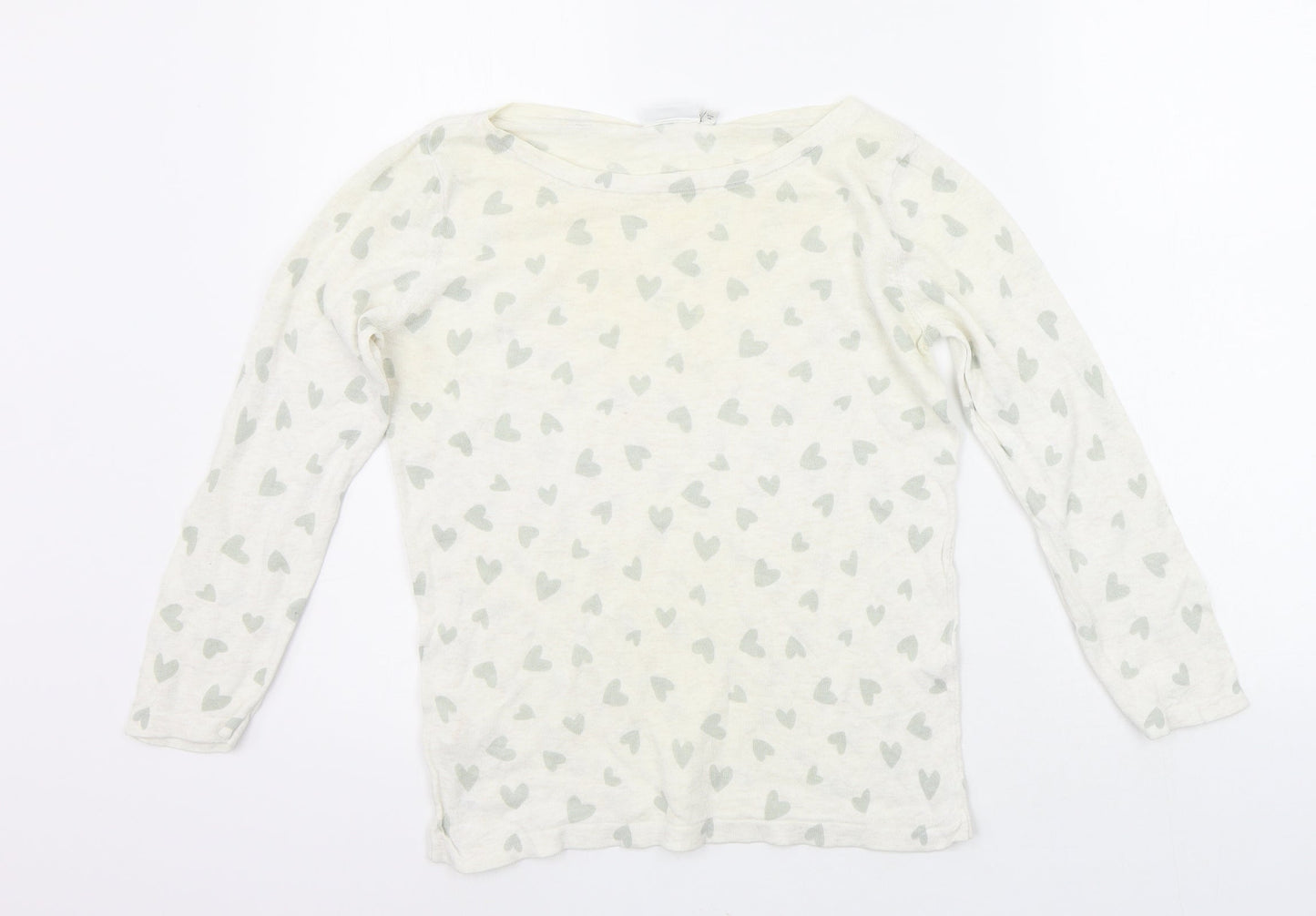 Womens UK Size 10 NEXT White Pullover Jumper