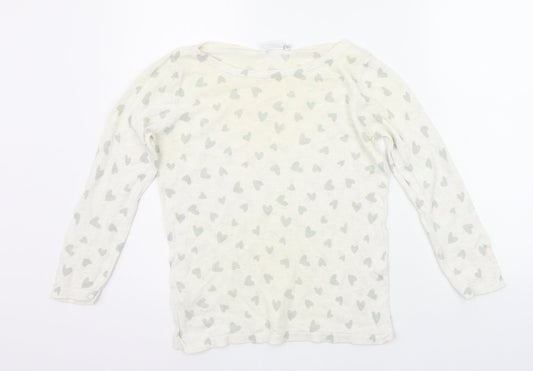 Womens UK Size 10 NEXT White Pullover Jumper