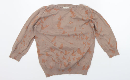Womens UK Size 14 NEXT Beige Pullover Jumper
