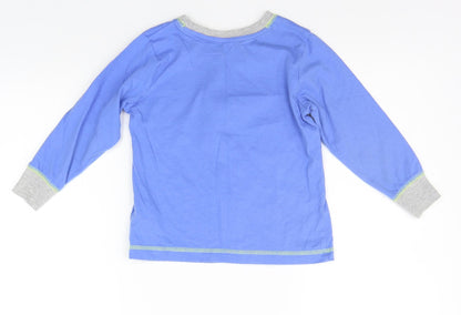 Matalan Girls Blue   Basic T-Shirt Size 4-5 Years  - DINOSAUR