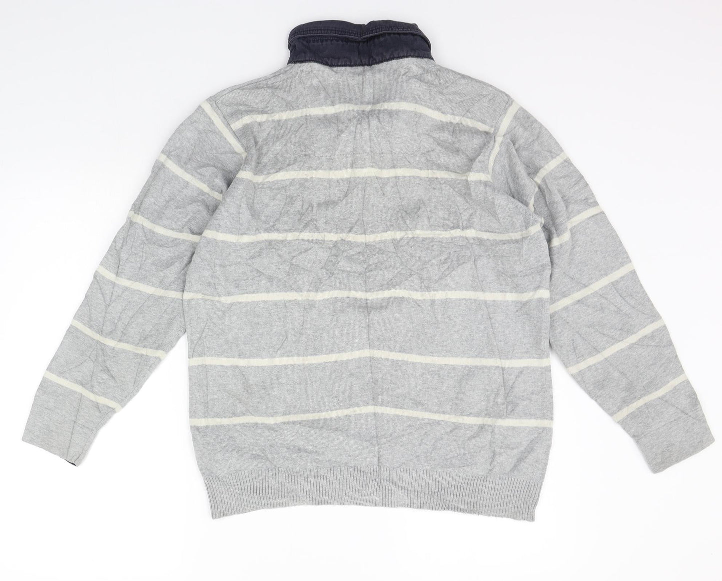 Womens UK Size S Marks and Spencer Grey Basic Polo