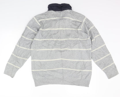 Womens UK Size S Marks and Spencer Grey Basic Polo