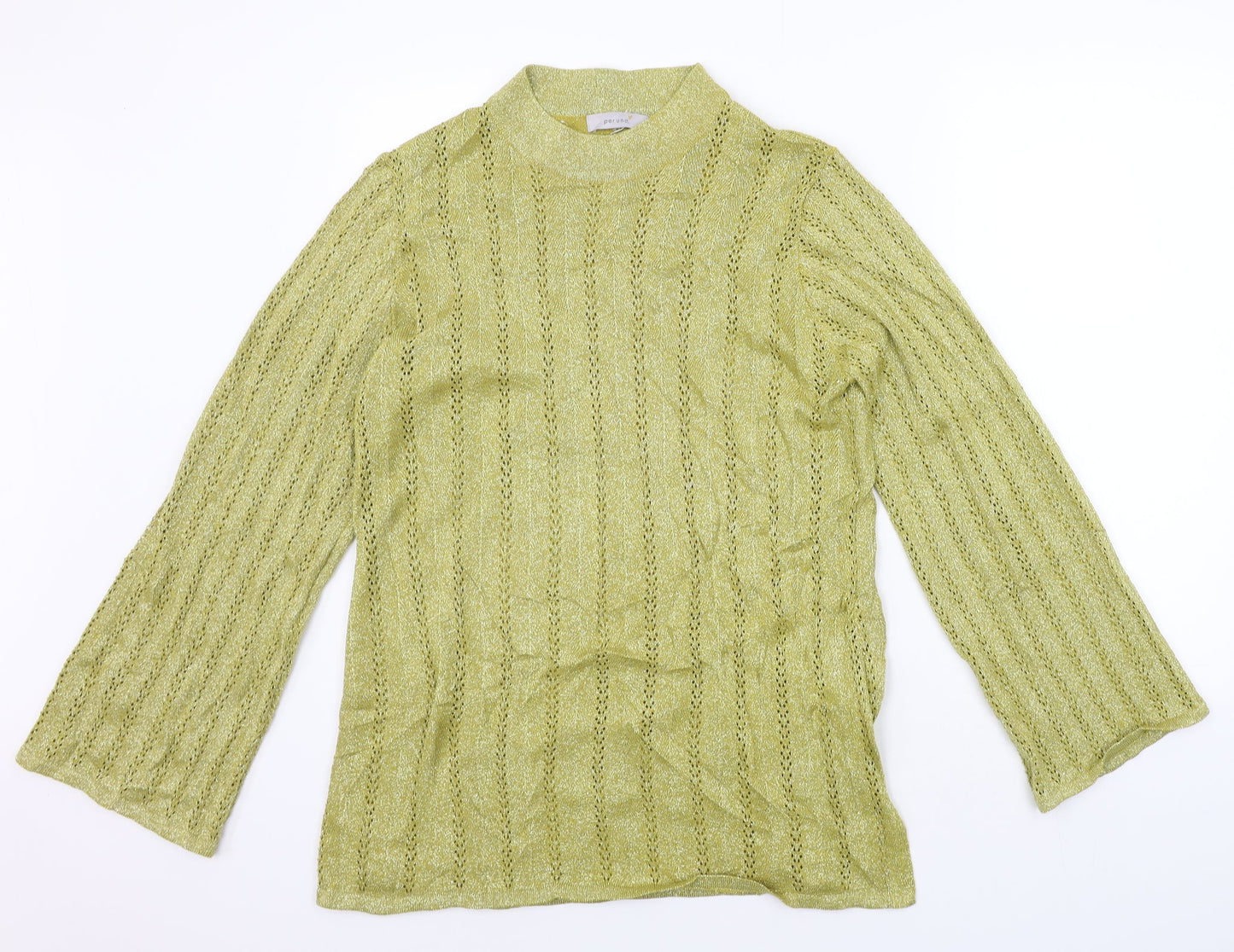 Womens UK Size 16 Marks and Spencer Yellow Pullover Jumper